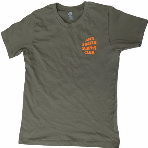 Avocado/Neon Nacho - Anti Surfer Surfer Club - Tee