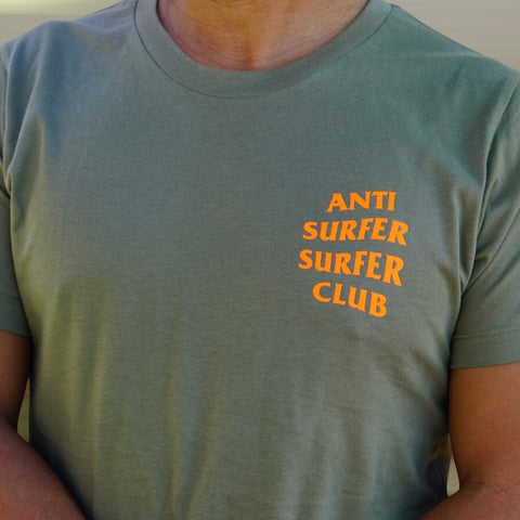 Avocado/Neon Nacho - Anti Surfer Surfer Club - Tee