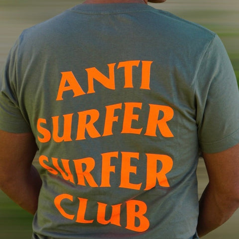 Avocado/Neon Nacho - Anti Surfer Surfer Club - Tee